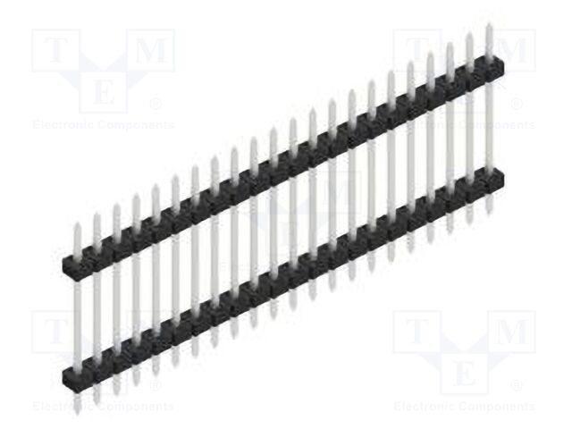 Connector: pin strips; pin header; male; PIN: 22; 2mm; THT; 1x22