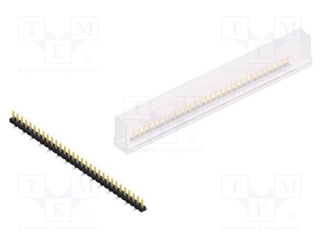 Connector: pin strips; pin header; male; PIN: 31; 2.54mm; SMT; 1x31