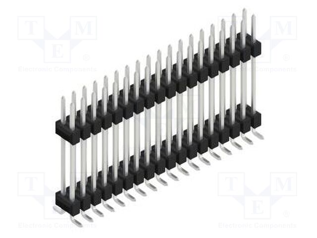 Connector: pin strips; pin header; male; PIN: 36; 2.54mm; SMT; 2x18