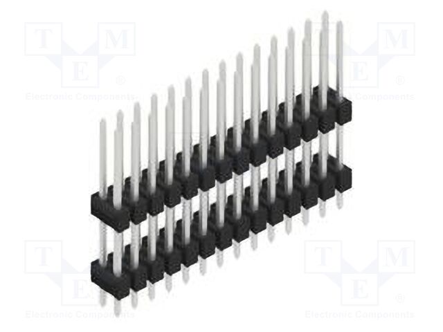 Connector: pin strips; pin header; male; PIN: 28; 2.54mm; THT; 2x14