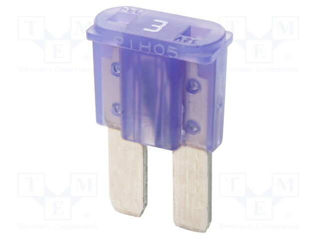 Fuse: fuse; 3A; 32VDC; automotive; 9.1mm; 9.1x3.8x15.3mm