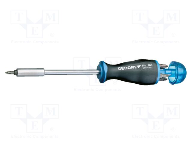 Screwdriver: standard; Phillips,Pozidriv®,slot; 1/4"