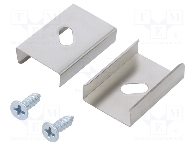 Flexible mounting plate S; natural; stainless steel