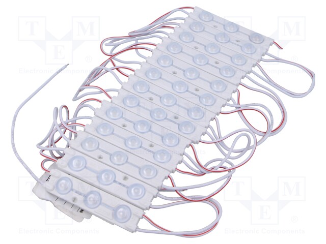 LED; yellow; 66lm; 160°; No.of diodes: 3; Dim: 6.4x15x65mm; 60mA; 12V