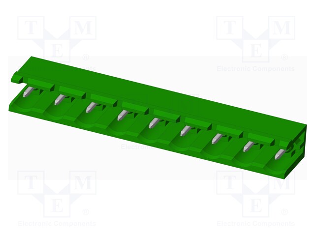 Connector: pluggable terminal block; socket; male; angled 90°