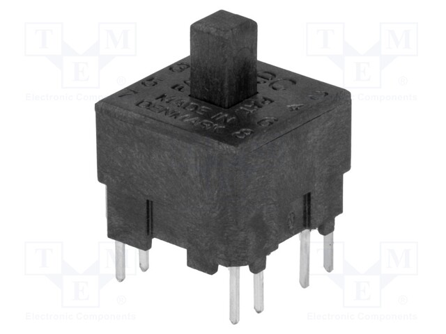 Microswitch TACT; DPST-NO + DPST-NC; Pos: 2; 0.025A/120VDC; THT