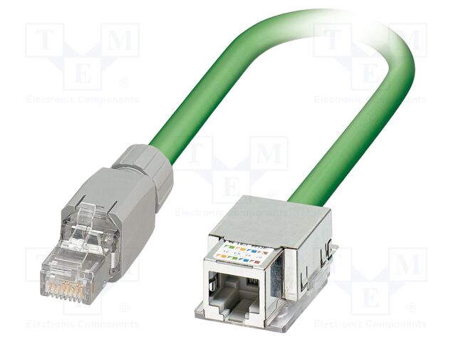Patch cord; SF/UTP; Cat 5e; RJ45 socket,RJ45 plug; stranded; 2m