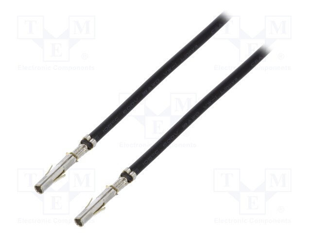 Contact; female; 18AWG; MLX; tinned; Contacts ph: 6.35mm; Len: 0.15m