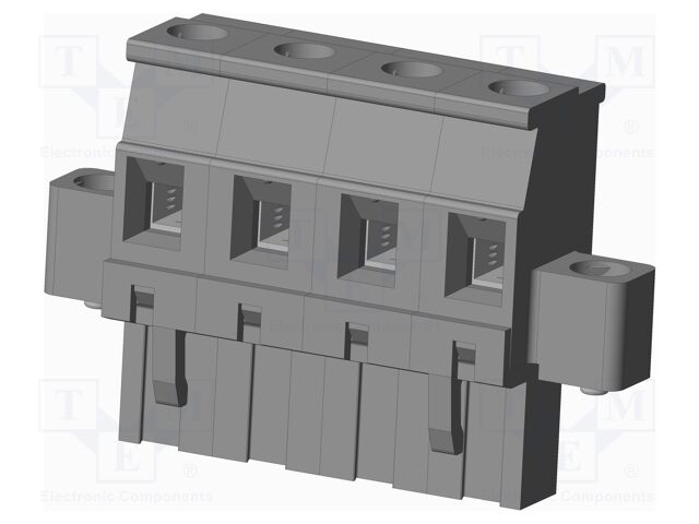 Connector: pluggable terminal block; plug; female; angled 90°