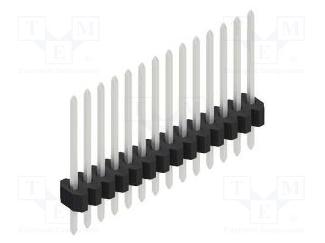 Connector: pin strips; pin header; male; PIN: 14; 1.27mm; THT; 1x14