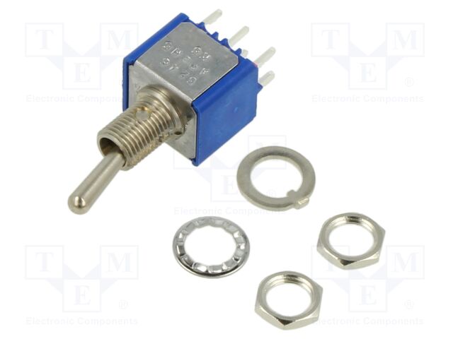 Switch: toggle; DPDT; ON-ON; 3A/250VAC; 4A/30VDC; 5000; -40÷85°C