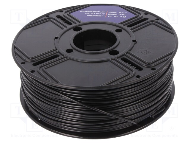 Filament: ABS ST; 2.85mm; black; Printing temp: 240°C; 1kg