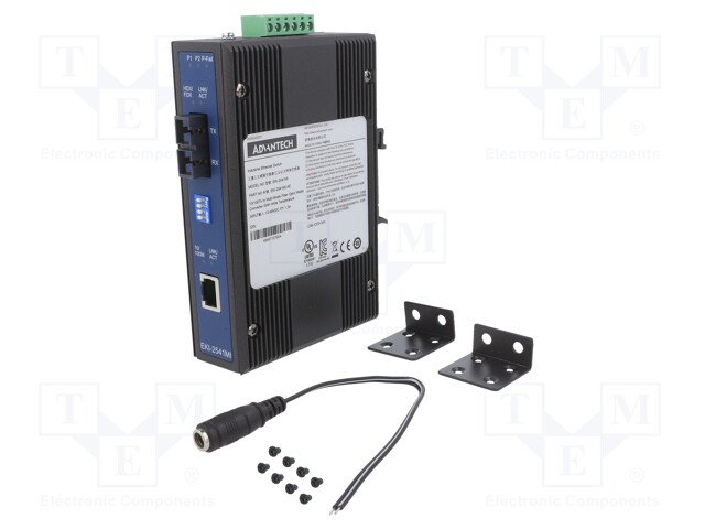 Industrial module: media converter; ETHERNET/multi-mode fiber