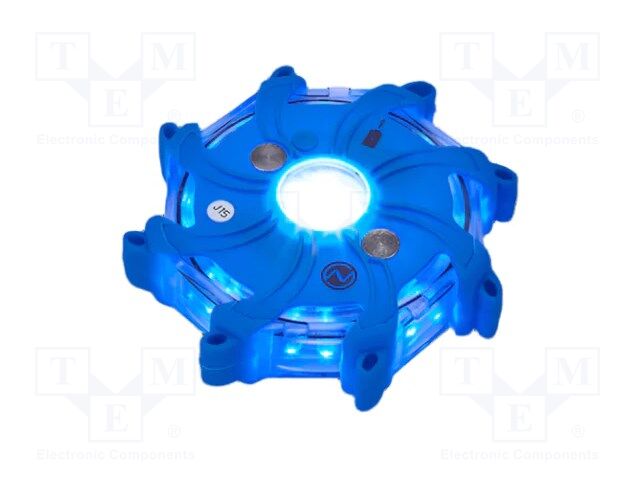 Lamp: warning; IP67; Pulsar Pro; emergency services; H: 24mm; blue
