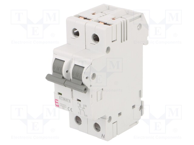 Circuit breaker; 230/400VAC; Inom: 4A; Poles: 1+N; DIN; Charact: C
