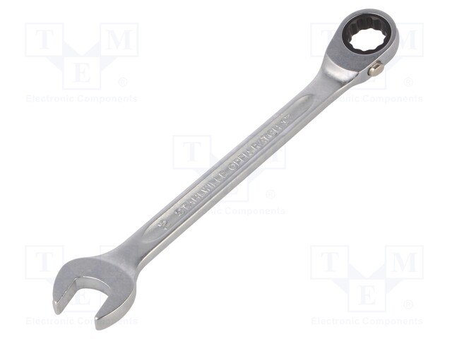 Wrench; combination spanner; 16mm; chromium plated steel