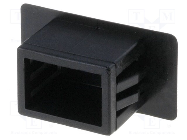 Stopper; polyamide; black; UL94V-2; Panel thick: 1.4÷3.5mm; C: 12mm