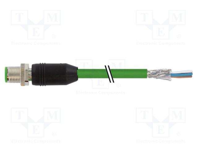 Connection lead; male; IP67; 50VAC; 50VDC; 0.5A; 1.5m; Series: 7000