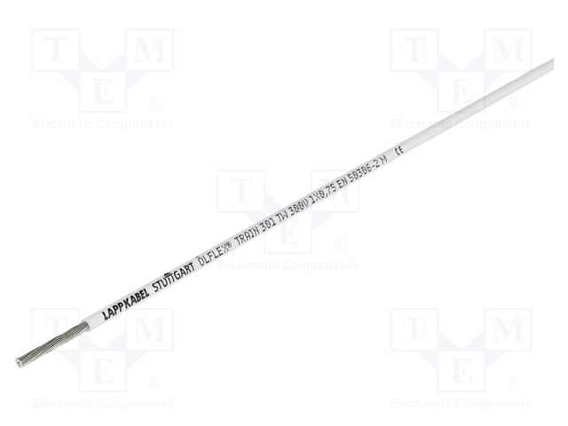 Wire; ÖLFLEX® TRAIN 301 TW 300V; stranded; Cu; 2.5mm2; white