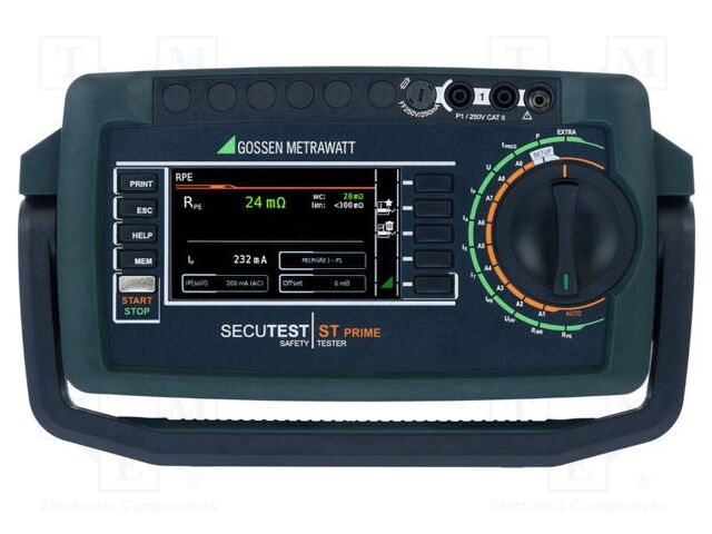 Meter: appliance meter; LCD; VAC: 0÷300V; 10kΩ÷300MΩ; SECUTEST; USB