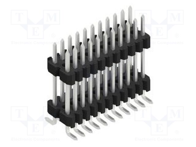 Connector: pin strips; pin header; male; PIN: 22; 1.27mm; SMT; 2x11