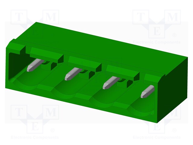 Connector: pluggable terminal block; socket; male; angled 90°