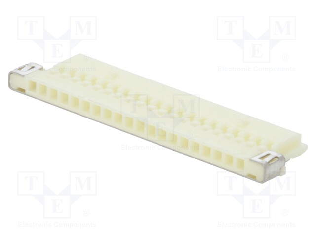 Plug; wire-board; female; DF19; 1mm; PIN: 20; w/o contacts; 100V