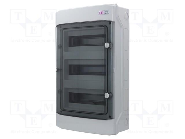 Enclosure: for modular components; IP65; light grey; Series: ECH