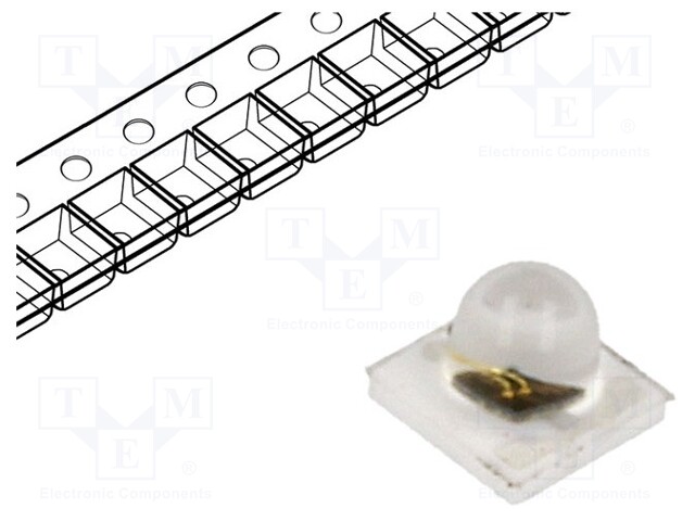 IR transmitter; 3535; 850nm; transparent; 275÷300mW; 60°; SMD