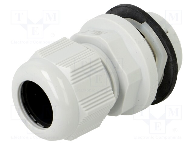 Cable gland; M25; IP68; Mat: polyamide; light grey; Entrelec