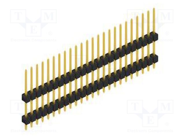 Connector: pin strips; pin header; male; PIN: 24; 2.54mm; THT; 1x24