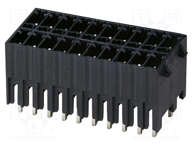 PCB headers, nominal cross section: 1.5 mm?, color: black, n