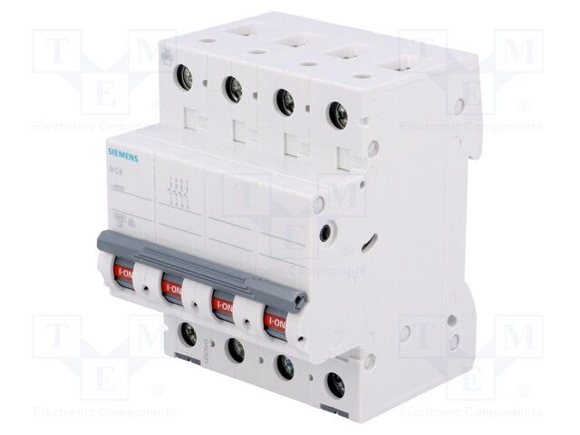 Circuit breaker; 400VAC; Inom: 16A; Poles: 4; DIN; Charact: C; 6kA