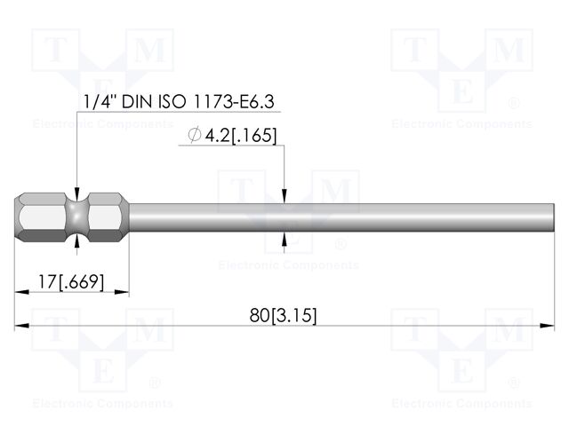 Tool: mounting tool; 3.1mm; BIT-GKS