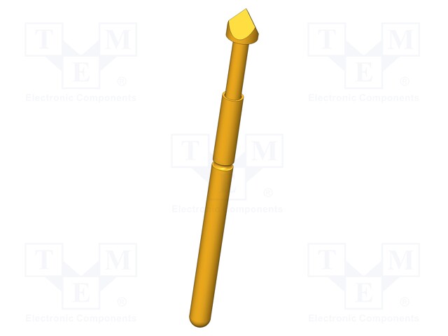 Needle-like test probe; Operational spring compression: 2.4mm