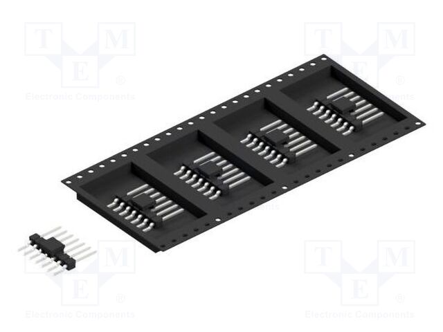 Connector: pin strips; pin header; male; PIN: 7; 2.54mm; SMT; 1x7