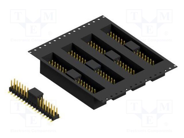 Connector: pin strips; pin header; male; PIN: 34; 2.54mm; SMT; 2x17