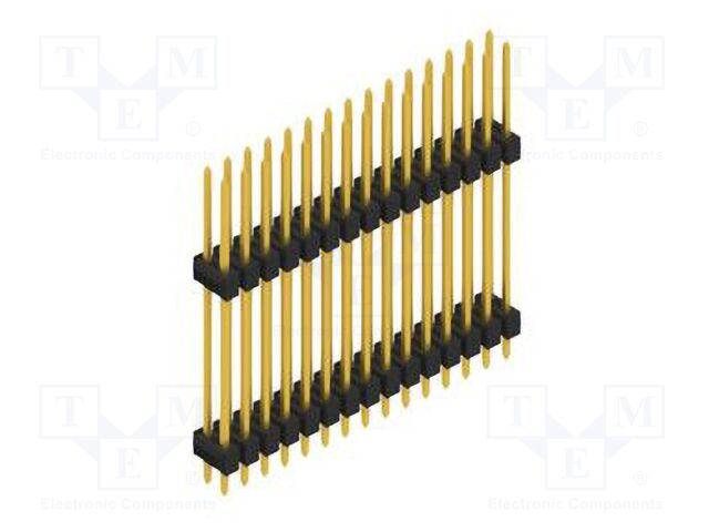 Connector: pin strips; pin header; male; PIN: 30; 2.54mm; THT; 2x15