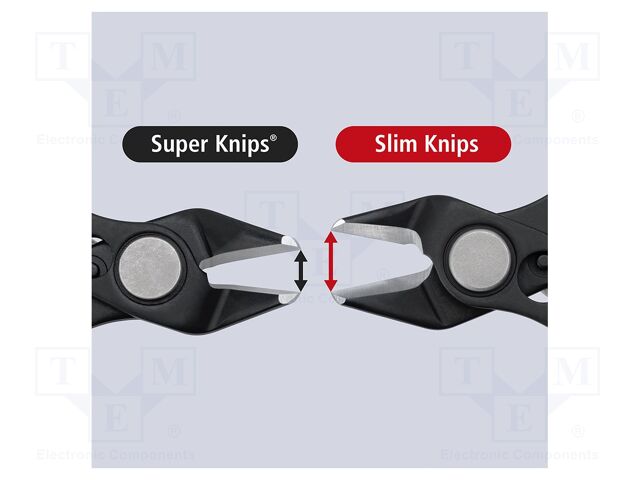 Pliers; side,cutting,precision; return spring; 150mm
