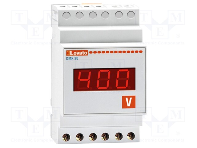 Meter; for DIN rail mounting; digital; VAC: 15÷660V; True RMS