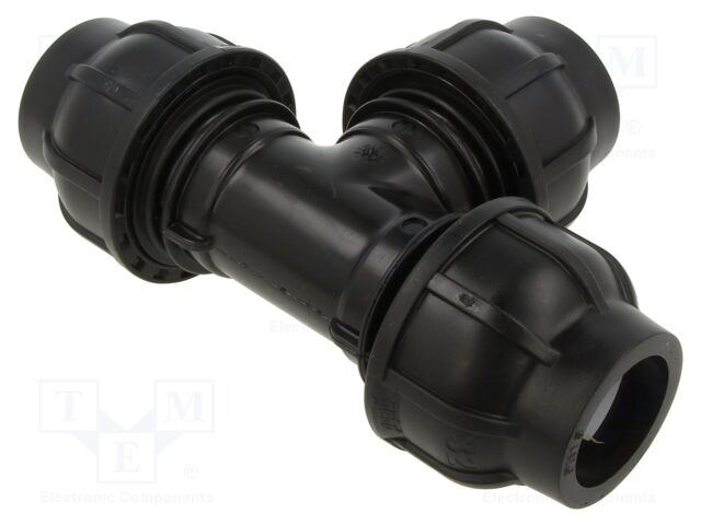 Splice terminal: clamping; 32mm; for PE pipes; Plast