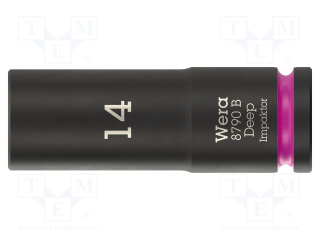 Socket; 6-angles,socket spanner,impact; HEX 14mm; 3/8"; IMPAKTOR