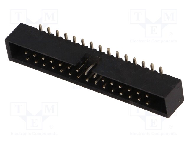 Socket; IDC; male; PIN: 30; vertical; SMT; gold flash; 2mm