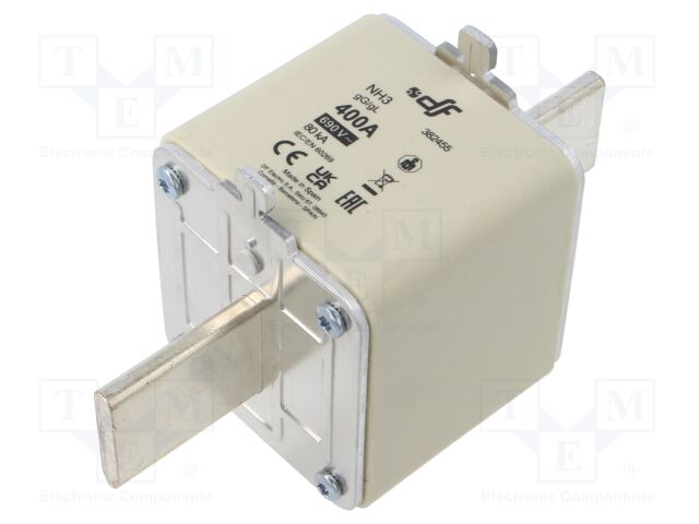 Fuse: fuse; gG; 400A; 690VAC; 440VDC; ceramic; NH3