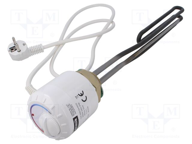 Heater; with thermostat; 2kW; 230VAC; 360mm; 5÷70°C; 980g