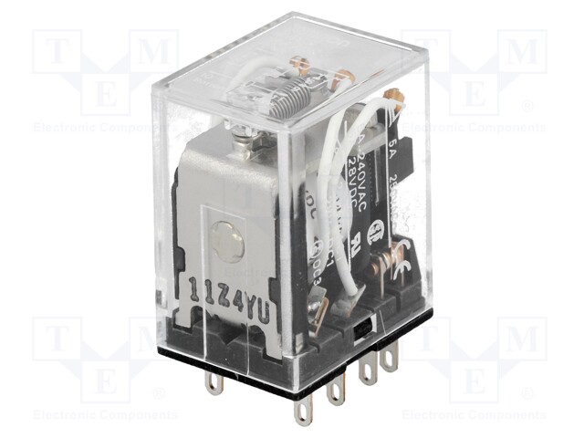 Relay: electromagnetic; 3PDT; Ucoil: 24VDC; 5A; max.250VAC