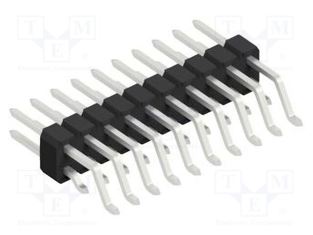 Connector: pin strips; pin header; male; PIN: 20; 2.54mm; SMT; 2x10
