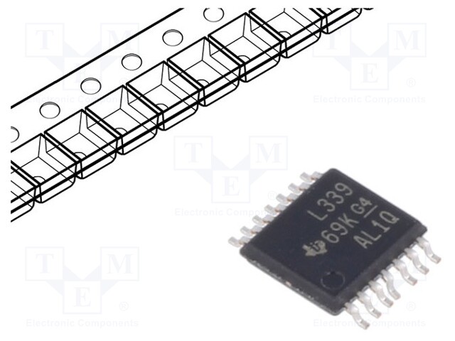 Comparator; universal; 2÷30V; SMT; TSSOP14; Comparators: 4; 50nA