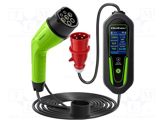 EMobility: charger; 1x0.5mm2,3x2.5mm2; 230VAC; 7kW; IP65; 5m; 32A