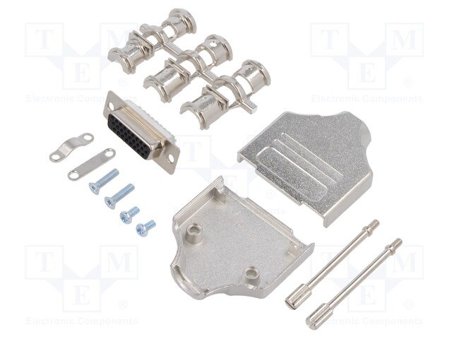 D-Sub HD; PIN: 26; plug; female; stamped and formed contacts
